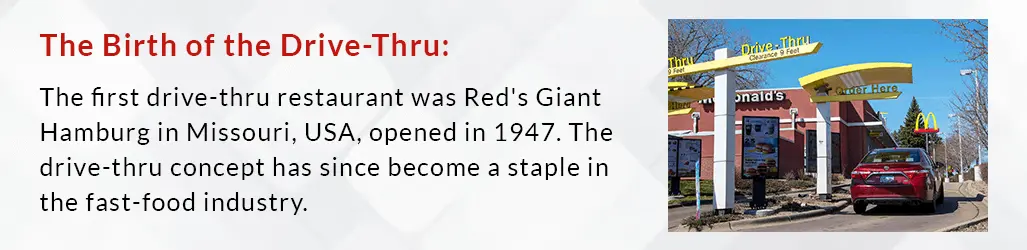 the birth of the drive thru